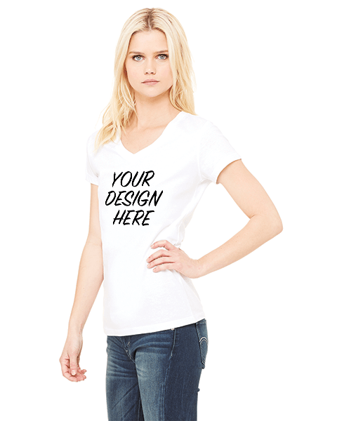 V Neck Tee 6005 - Bella + Canvas - Women